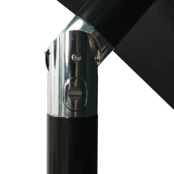 MAISON EXCLUSIVE - Parasol de jardin à 3 niveaux avec mât en aluminium noir