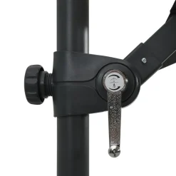 MAISON EXCLUSIVE - Parasol de jardin en porte-à-faux lumières led et mât en acier