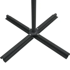 MAISON EXCLUSIVE - Parasol de jardin en porte-à-faux lumières led et mât en acier