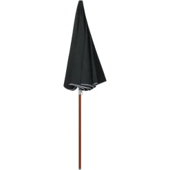 MAISON EXCLUSIVE - Parasol de jardin avec mât en acier 240 cm anthracite