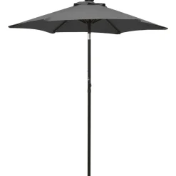 MAISON EXCLUSIVE - Parasol de jardin avec lumières led anthracite aluminium