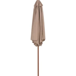MAISON EXCLUSIVE - Parasol d'extérieur avec mât en bois 270 cm taupe