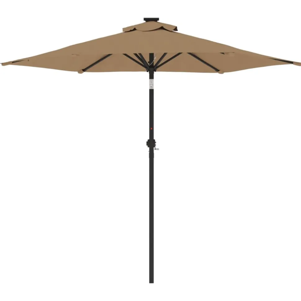 MAISON EXCLUSIVE - Parasol de jardin avec mât en acier taupe 225x225x212 cm