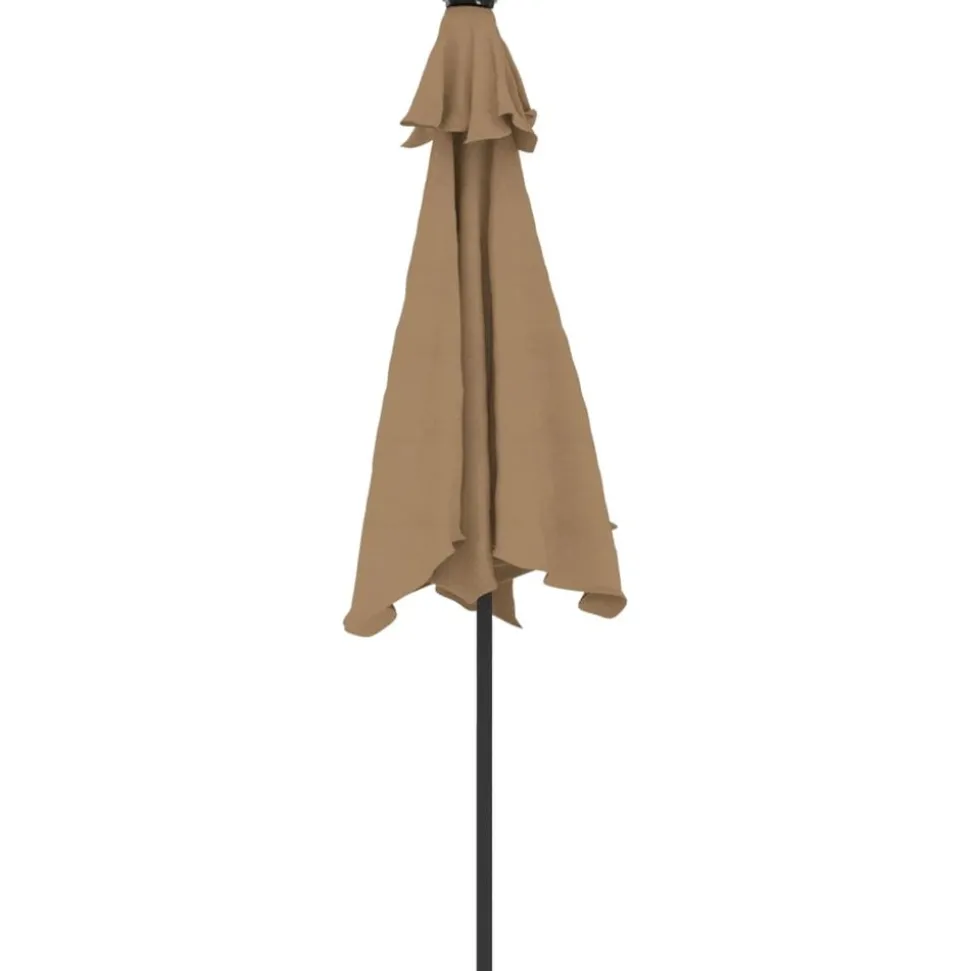 MAISON EXCLUSIVE - Parasol de jardin avec mât en acier taupe 225x225x212 cm
