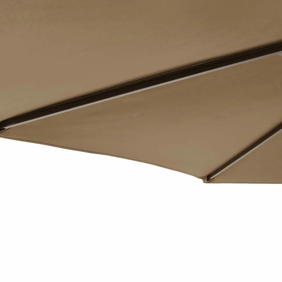 MAISON EXCLUSIVE - Parasol de jardin avec mât en acier taupe 225x225x212 cm