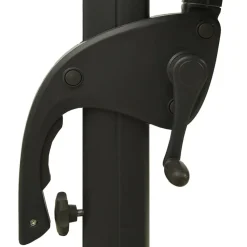 MAISON EXCLUSIVE - Parasol de jardin à 4 niveaux avec mât en aluminium noir 3x3 m