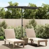 MAISON EXCLUSIVE - Parasol de jardin avec mât en aluminium 180x110 cm anthracite