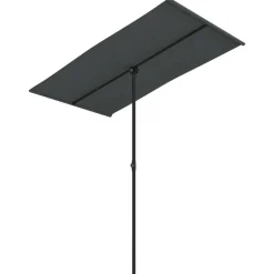 MAISON EXCLUSIVE - Parasol de jardin avec mât en aluminium 180x110 cm anthracite