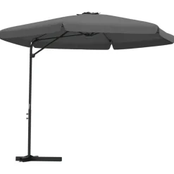 MAISON EXCLUSIVE - Parasol d'extérieur avec poteau en acier 300 cm anthracite