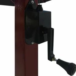 MAISON EXCLUSIVE - Parasol suspendu avec mât en bois 400x300 cm noir