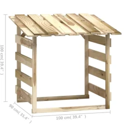 MAISON EXCLUSIVE - Pergolas avec toits 2 pcs 100x90x100 cm bois de pin imprégné