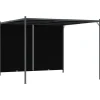 MAISON EXCLUSIVE - Pergola de jardin avec toit rétractable 3x3 m anthracite