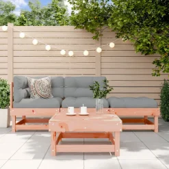MAISON EXCLUSIVE - Salon de jardin 4 pcs bois massif douglas