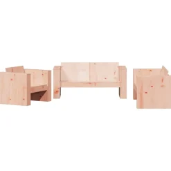 MAISON EXCLUSIVE - Salon de jardin 2 pcs bois massif douglas