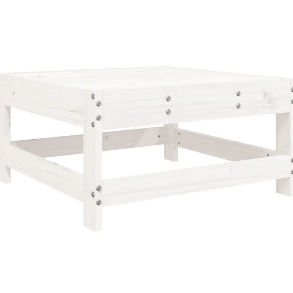 MAISON EXCLUSIVE - Salon de jardin 6 pcs blanc bois de pin massif