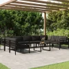 MAISON EXCLUSIVE - Salon de jardin 10 pcs avec coussins aluminium anthracite