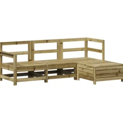 MAISON EXCLUSIVE - Salon de jardin 4 pcs bois de pin imprégné