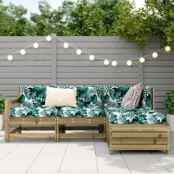MAISON EXCLUSIVE - Salon de jardin 4 pcs bois de pin imprégné