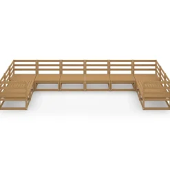 MAISON EXCLUSIVE - Salon de jardin 10 pcs bois de pin massif