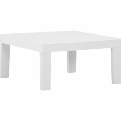 MAISON EXCLUSIVE - Salon de jardin 2 pcs avec coussins plastique blanc