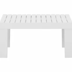 MAISON EXCLUSIVE - Salon de jardin 2 pcs avec coussins plastique blanc