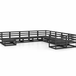 MAISON EXCLUSIVE - Salon de jardin 11 pcs bois de pin massif