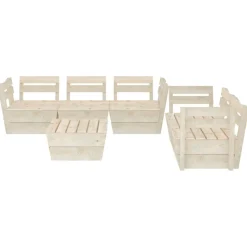 MAISON EXCLUSIVE - Salon de jardin palette 6 pcs bois d'épicéa imprégné