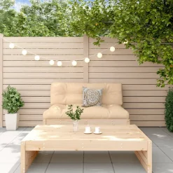 MAISON EXCLUSIVE - Salon de jardin 2 pcs avec coussins bois massif