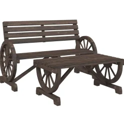 MAISON EXCLUSIVE - Salon de jardin 4 pcs bois de sapin massif