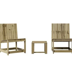MAISON EXCLUSIVE - Salon de jardin 3 pcs bois de pin imprégné