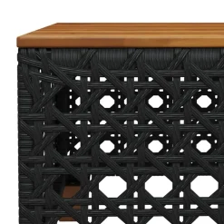 MAISON EXCLUSIVE - Salon de jardin 10 pcs avec coussins noir résine tressée