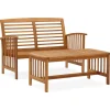 MAISON EXCLUSIVE - Salon de jardin 2 pcs bois d'acacia solide