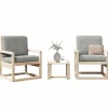 MAISON EXCLUSIVE - Salon de jardin 3 pcs bois massif de pin