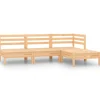 MAISON EXCLUSIVE - Salon de jardin 4 pcs bois massif de pin