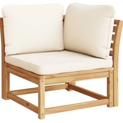 MAISON EXCLUSIVE - Salon de jardin 6 pcs avec coussins bois d'acacia solide