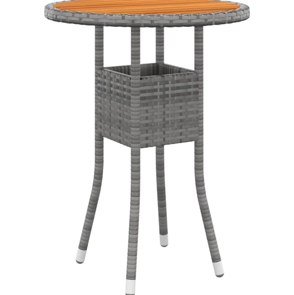 MAISON EXCLUSIVE - Salon de jardin 5 pcs résine tressée gris