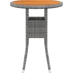 MAISON EXCLUSIVE - Salon de jardin 5 pcs résine tressée gris