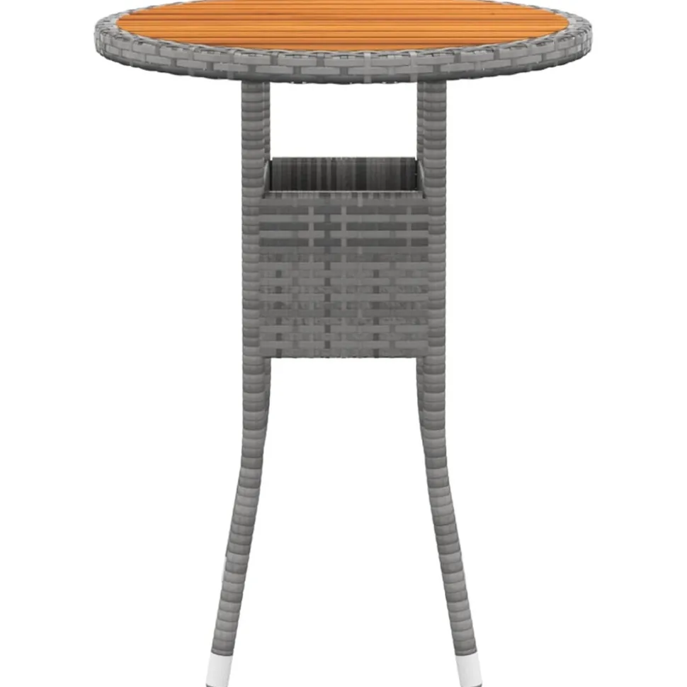 MAISON EXCLUSIVE - Salon de jardin 5 pcs résine tressée gris