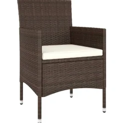 MAISON EXCLUSIVE - Salon de jardin 5 pcs résine tressée marron