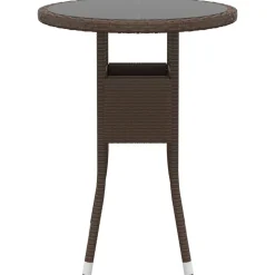 MAISON EXCLUSIVE - Salon de jardin 5 pcs résine tressée marron