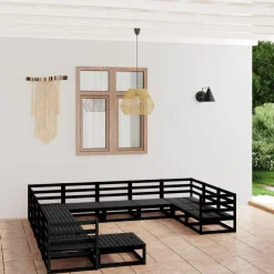 MAISON EXCLUSIVE - Salon de jardin 12 pcs bois de pin massif