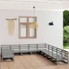 MAISON EXCLUSIVE - Salon de jardin 11 pcs bois de pin massif