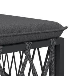MAISON EXCLUSIVE - Salon de jardin avec coussins 3 pcs anthracite acier