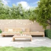 MAISON EXCLUSIVE - Salon de jardin 4 pcs avec coussins bois massif