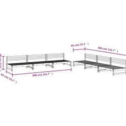 MAISON EXCLUSIVE - Salon de jardin 6 pcs bois de pin imprégné