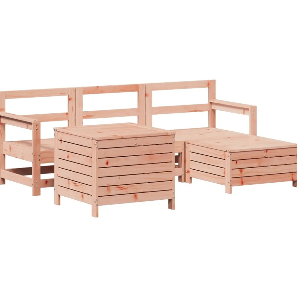 MAISON EXCLUSIVE - Salon de jardin 5 pcs bois massif sapin de douglas