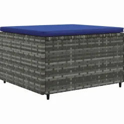 MAISON EXCLUSIVE - Salon de jardin 6 pcs avec coussins gris résine tressée