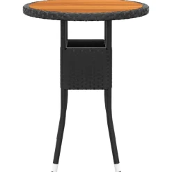 MAISON EXCLUSIVE - Salon de jardin 5 pcs résine tressée noir