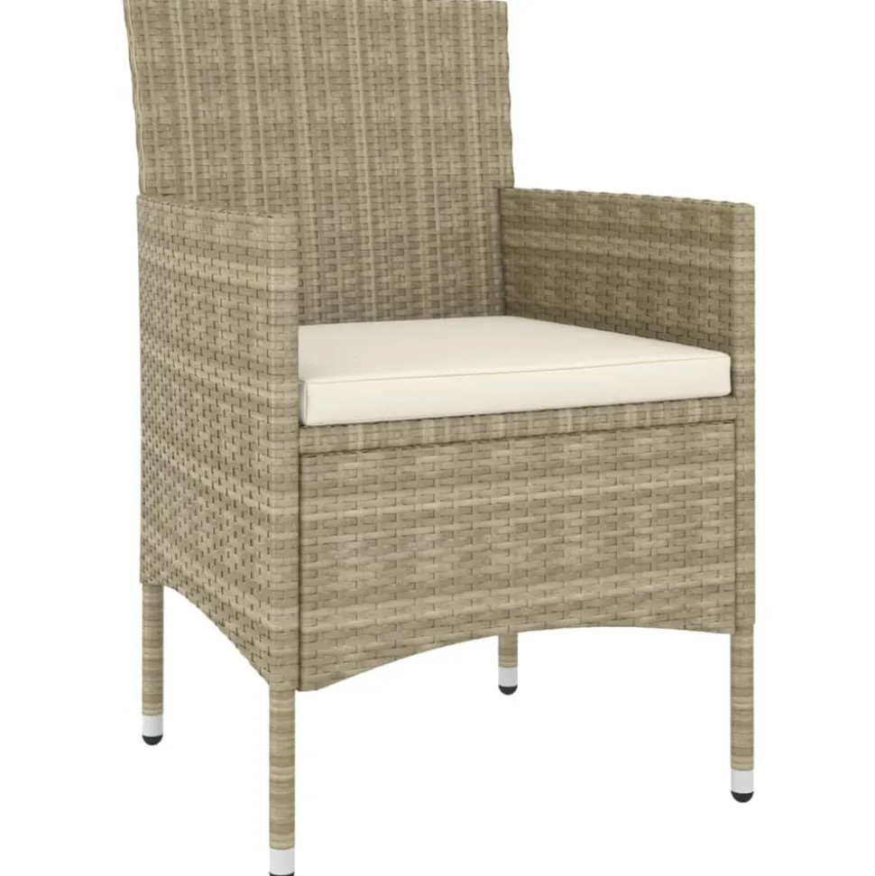 MAISON EXCLUSIVE - Salon de jardin 5 pcs résine tressée beige