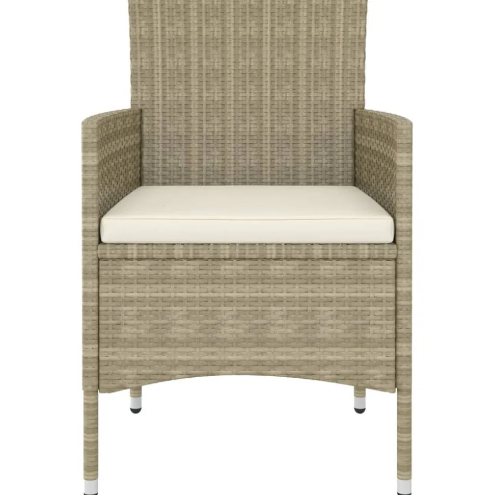 MAISON EXCLUSIVE - Salon de jardin 5 pcs résine tressée beige